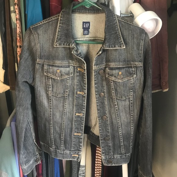 GAP Jackets & Blazers - GAP Jean Jacket Charcoal Wash SM